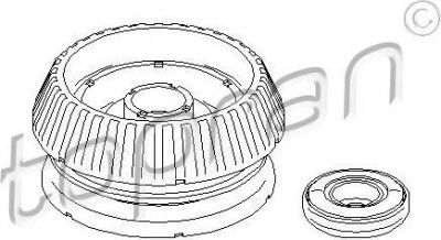 Topran 300 035 опора стойки амортизатора на FORD KA (RB_)