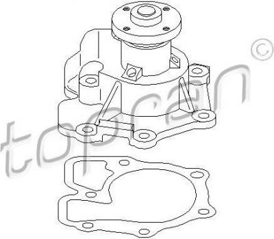 Topran 300 244 водяной насос на FORD TRANSIT c бортовой платформой/ходовая часть (E_ _)