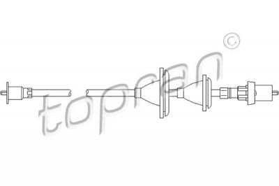 Topran 300 358 тросик спидометра на FORD SIERRA (GBG, GB4)