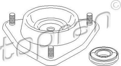 Topran 300 691 опора стойки амортизатора на FORD ESCORT VII седан (GAL, AFL)