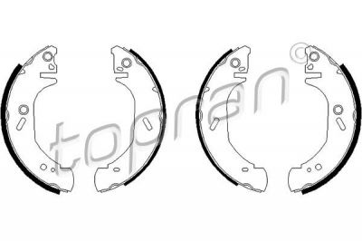 Topran 301 308 комплект тормозных колодок на FORD TRANSIT c бортовой платформой/ходовая часть (E_ _)