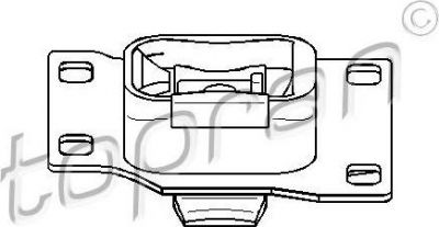 Topran 301 805 подвеска, ступенчатая коробка передач на FORD FOCUS (DAW, DBW)