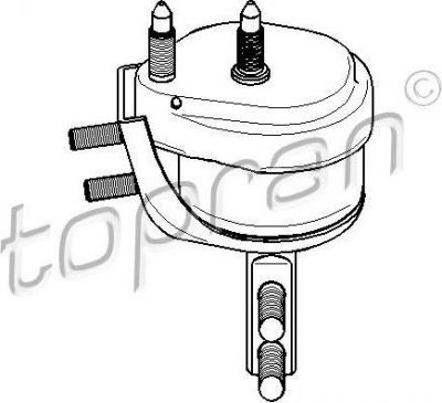 Topran 301 812 подвеска, двигатель на FORD ESCORT VII седан (GAL, AFL)