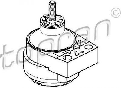 Topran 301 815 подвеска, двигатель на FORD FOCUS (DAW, DBW)