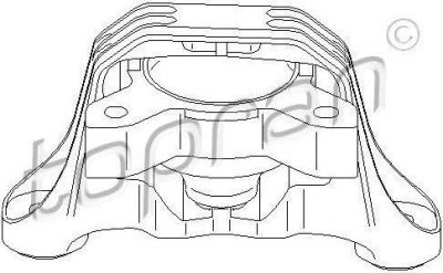 Topran 301 875 подвеска, двигатель на FORD FOCUS (DAW, DBW)