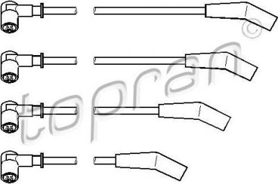 Topran 302 046 комплект проводов зажигания на FORD KA (RB_)