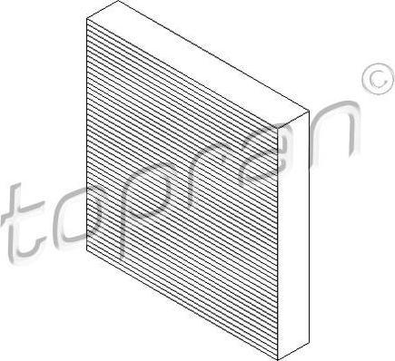 Topran 302 081 фильтр, воздух во внутренном пространстве на FORD MONDEO IV (BA7)