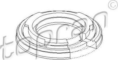 Topran 302 174 уплотняющее кольцо, коленчатый вал на FORD TRANSIT фургон