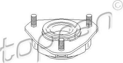 Topran 302 240 опора стойки амортизатора на FORD MONDEO III седан (B4Y)