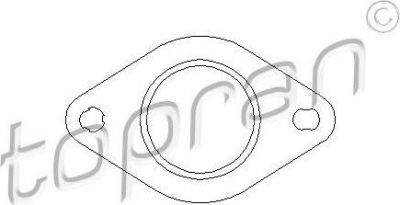 Topran 302 241 прокладка, труба выхлопного газа на FORD FIESTA VI