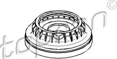 Topran 302 374 подшипник качения, опора стойки амортизатора на FORD MONDEO III седан (B4Y)