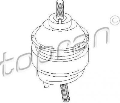 Topran 302 786 подвеска, двигатель на FORD TRANSIT c бортовой платформой/ходовая часть (E_ _)