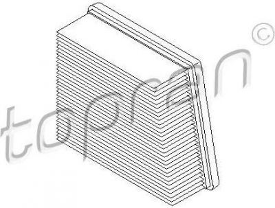 Topran 304 054 воздушный фильтр на RENAULT CLIO I (B/C57_, 5/357_)