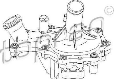 Topran 304 140 водяной насос на PEUGEOT BOXER фургон