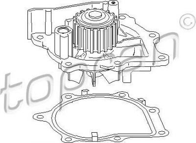 Topran 304 141 водяной насос на FORD MONDEO IV седан (BA7)