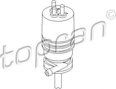 Topran 400 117 водяной насос, система очистки фар на MERCEDES-BENZ S-CLASS купе (C126)