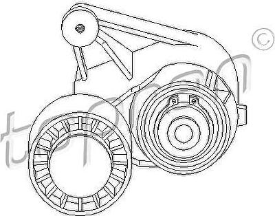 Topran 400 140 натяжитель ремня, клиновой зубча на MERCEDES-BENZ S-CLASS (W140)
