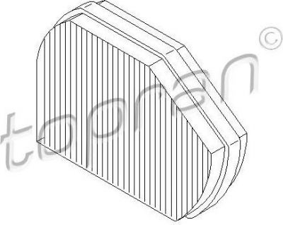 Topran 400 203 фильтр, воздух во внутренном пространстве на MERCEDES-BENZ C-CLASS универсал (S202)