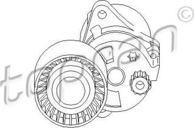 Topran 400 303 натяжитель ремня, клиновой зубча на MERCEDES-BENZ SPRINTER 2-t фургон (901, 902)