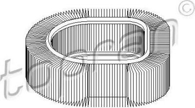 Topran 400 314 воздушный фильтр на MERCEDES-BENZ S-CLASS купе (C126)