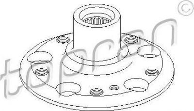 Topran 400 359 ступица колеса на MERCEDES-BENZ C-CLASS универсал (S202)