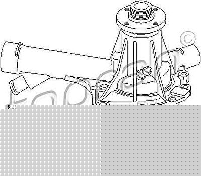 Topran 400 415 водяной насос на MERCEDES-BENZ CLK (C208)