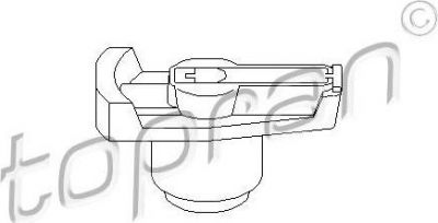 Topran 400 669 бегунок распределителя зажигани на MERCEDES-BENZ седан (W123)