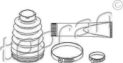 Topran 400 729 комплект пылника, приводной вал на MERCEDES-BENZ A-CLASS (W168)