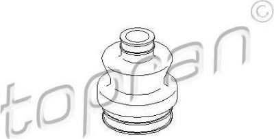 Topran 400 734 пыльник, приводной вал на MERCEDES-BENZ C-CLASS (W202)