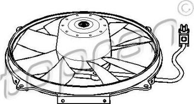 Topran 400 793 вентилятор, охлаждение двигателя на MERCEDES-BENZ C-CLASS (W202)