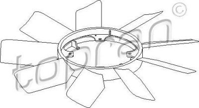 Topran 401 001 крыльчатка вентилятора, охлаждение двигателя на MERCEDES-BENZ C-CLASS универсал (S202)