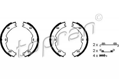 Topran 401 026 комплект тормозных колодок, стояночная тормозная с на MERCEDES-BENZ E-CLASS (W211)