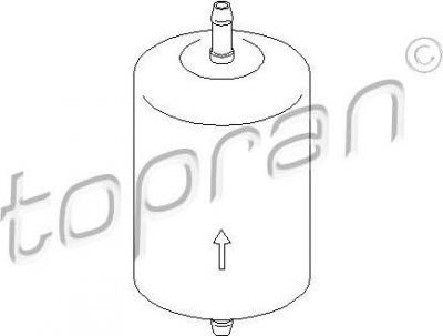 Topran 401 032 топливный фильтр на VOLVO V70 I (LV)