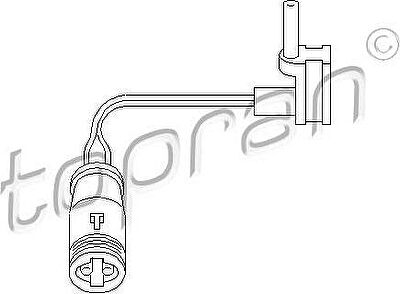 Topran 401 203 датчик, износ тормозных колодок на MERCEDES-BENZ S-CLASS (W220)