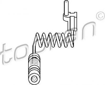 Topran 401 204 датчик, износ тормозных колодок на MERCEDES-BENZ SPRINTER 2-t фургон (901, 902)