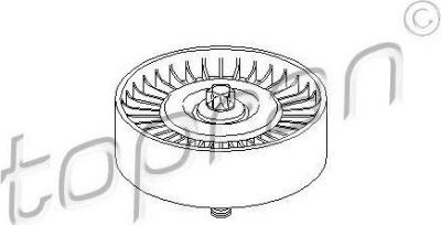 Topran 401 408 натяжной ролик, поликлиновой ремень на MERCEDES-BENZ C-CLASS купе (CL203)