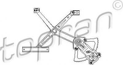 Topran 401 427 подъемное устройство для окон на MERCEDES-BENZ E-CLASS (W124)