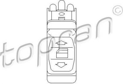 Topran 401 515 выключатель, стеклолодъемник на MERCEDES-BENZ S-CLASS (W126)