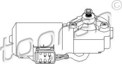 Topran 401 532 двигатель стеклоочистителя на MERCEDES-BENZ 190 (W201)