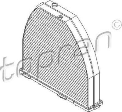 Topran 407 740 фильтр, воздух во внутренном пространстве на MERCEDES-BENZ E-CLASS (W212)