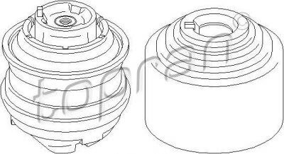 Topran 407 838 подвеска, двигатель на MERCEDES-BENZ C-CLASS купе (CL203)