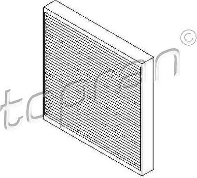 Topran 407 944 фильтр, воздух во внутренном пространстве на SMART FORTWO купе (451)