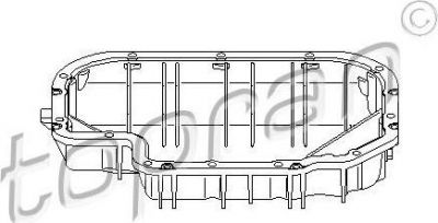 Topran 407 979 масляный поддон на OPEL ASTRA H GTC (L08)