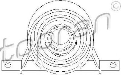 Topran 500 042 подвеска, карданный вал на Z4 (E85)