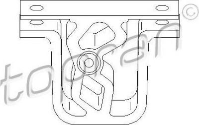 Topran 500 172 кронштейн, глушитель на Z4 (E85)