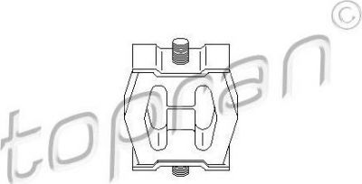 Topran 500 189 кронштейн, глушитель на Z4 (E85)