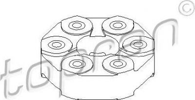 Topran 500 288 шарнир, продольный вал на 3 кабрио (E30)