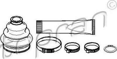 Topran 500 587 комплект пылника, приводной вал на 3 (E36)