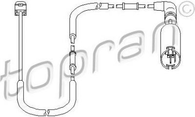 Topran 500 660 датчик, износ тормозных колодок на 3 кабрио (E46)