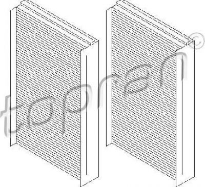 Topran 500 670 фильтр, воздух во внутренном пространстве на 5 (E60)